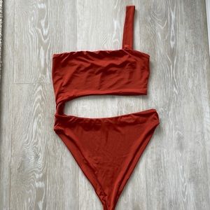 Naked Wardrobe one piece cut out swimsuit